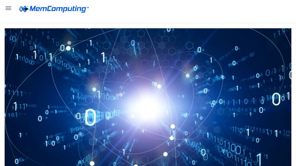 Screenshot of memcpu.com: MemComputing vs. Quantum Computing