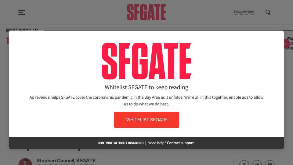 Screenshot of sfgate.com: Lyft CEO David Risher reportedly says company is 'open' to acquisition offers