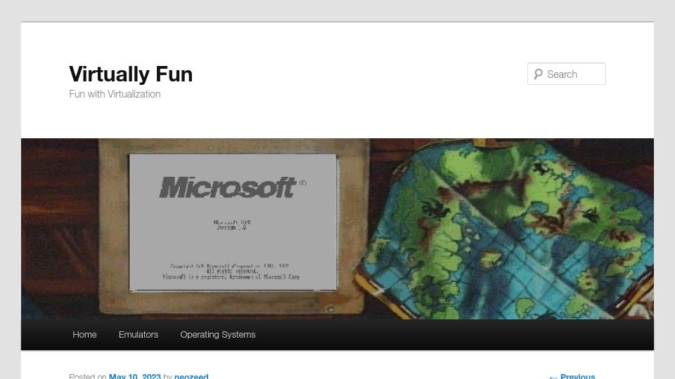 Screenshot of virtuallyfun.com: OpenBSD 7.3 on the es40 Dec Alpha emulator