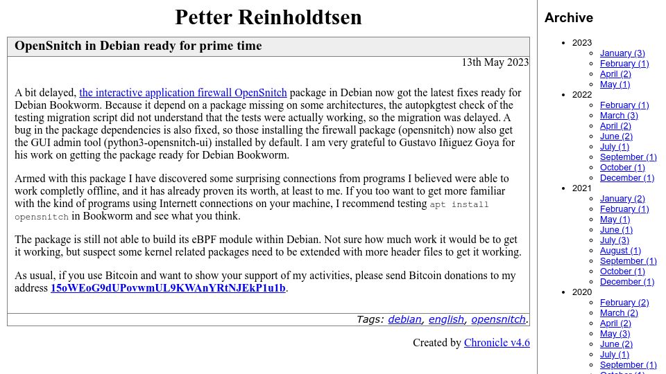 Screenshot of people.skolelinux.org: OpenSnitch in Debian ready for prime time