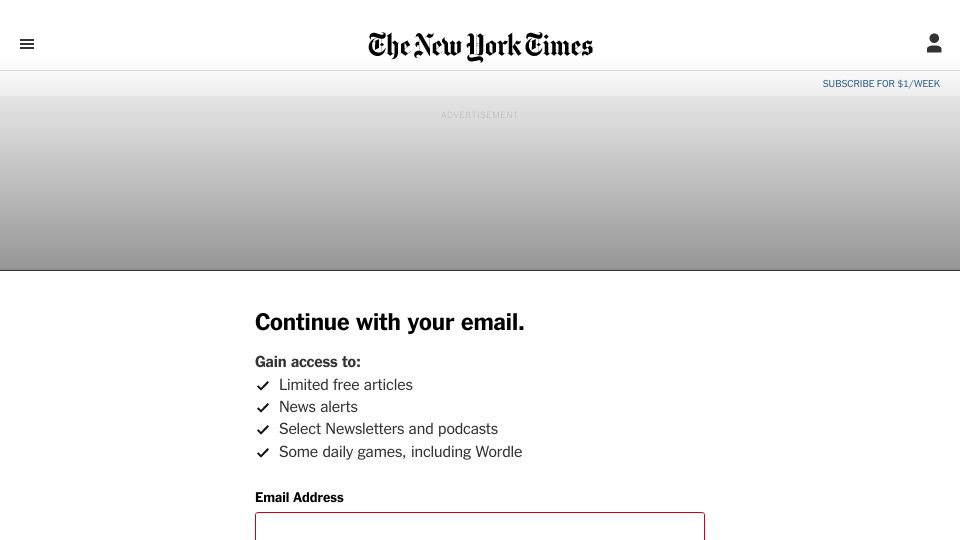 Screenshot of nytimes.com: Vice, Decayed Digital Colossus, Files for Bankruptcy