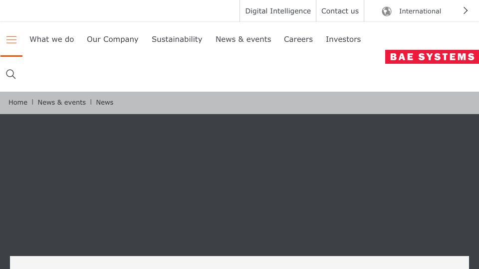 Screenshot of baesystems.com: Successful flight trial completion of unmanned aerial vehicle, MAGMA (2017)