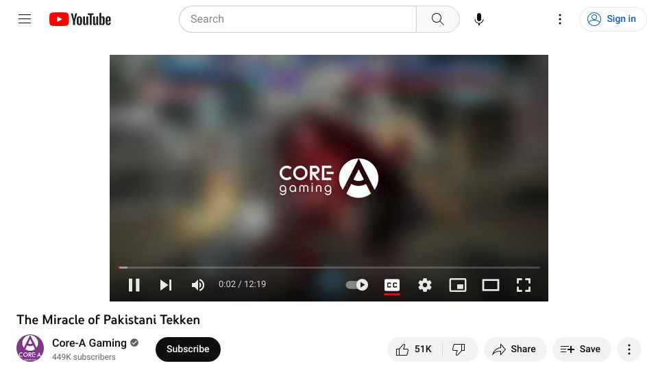Screenshot of youtube.com: The Miracle of Pakistani Tekken (2022) [video]