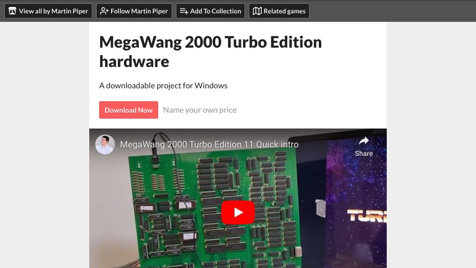 Screenshot of martin-piper.itch.io: MegaWang 2000 Turbo Edition hardware