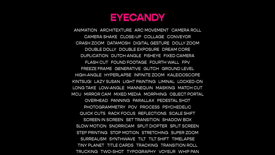 Screenshot of eycndy.com: Eye Candy