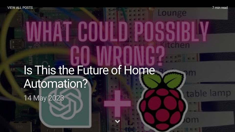 Screenshot of atomic14.com: Using ChatGPT for home automation