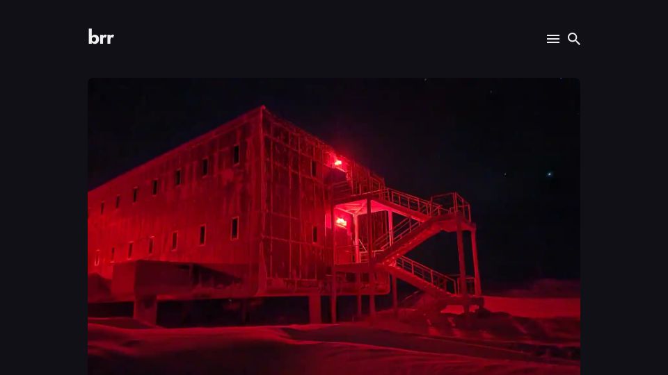 Screenshot of brr.fyi: Polar Night