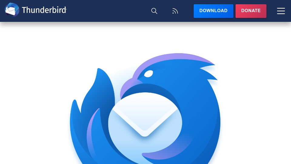 Screenshot of blog.thunderbird.net: The brand new Thunderbird logo