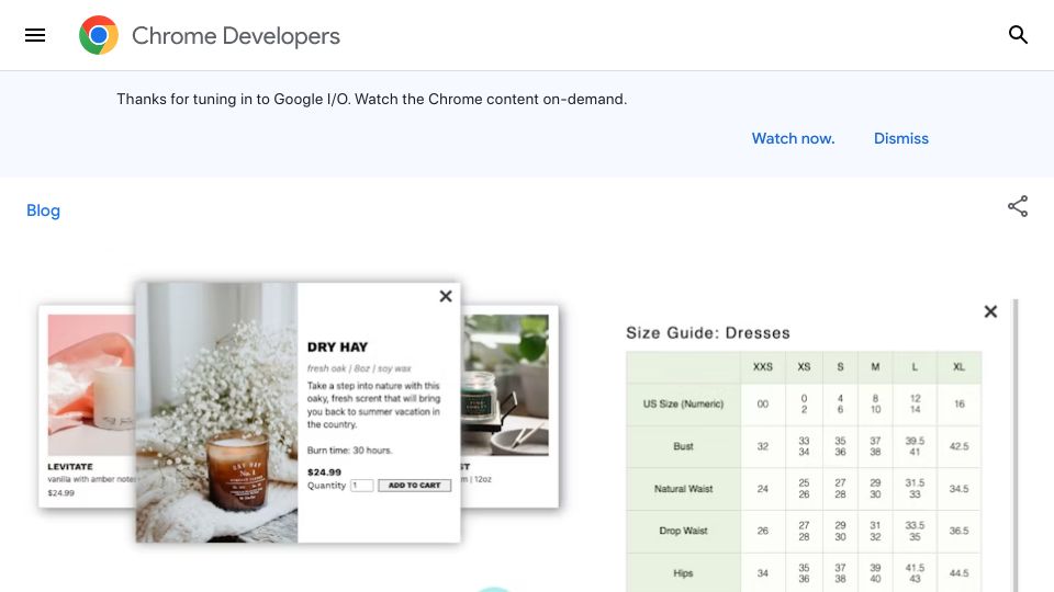 Screenshot of developer.chrome.com: Popover API