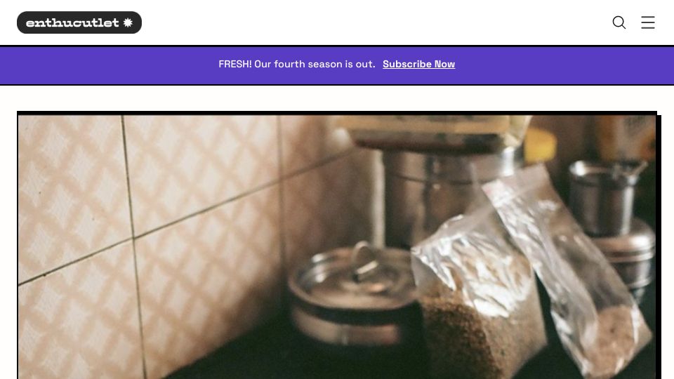 Screenshot of enthucutlet.com: Heat as a Rite of Passage in the Kitchen