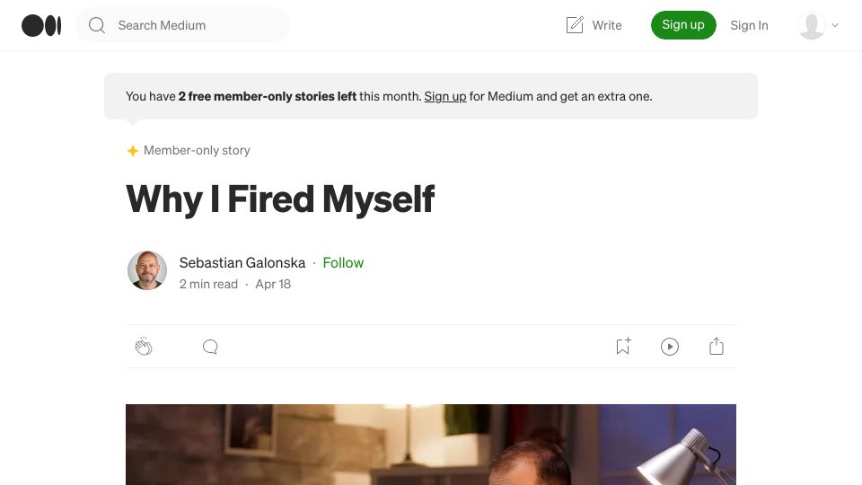 Screenshot of blog.cto.berlin: I Fired Myself
