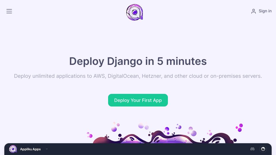 Screenshot of appliku.com: Show HN: Appliku – Deployment PaaS for Python/Django