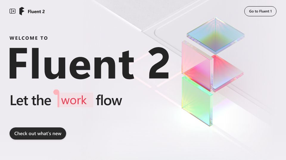 Screenshot of fluent2.microsoft.design: Fluent 2 Design System