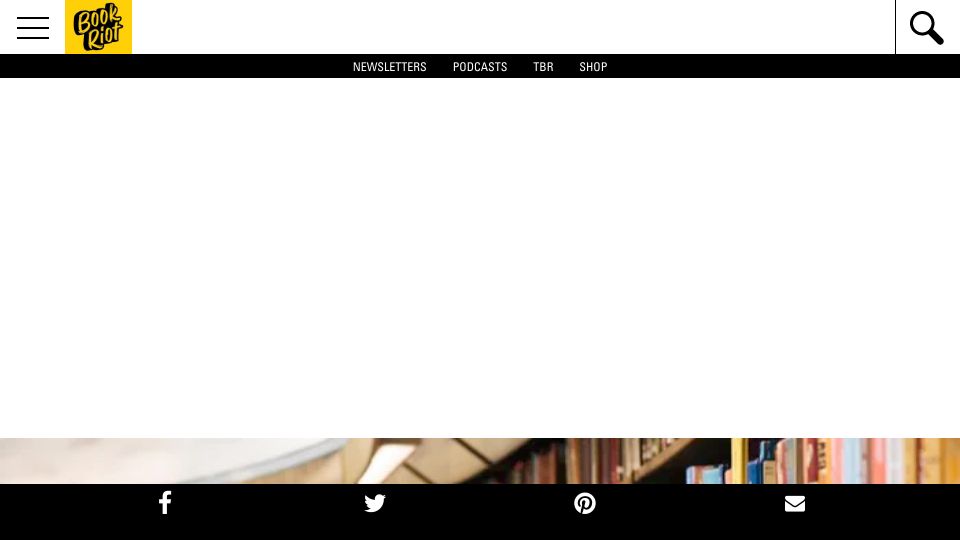 Screenshot of bookriot.com: Illinois to Become First State to Ban Book Bans
