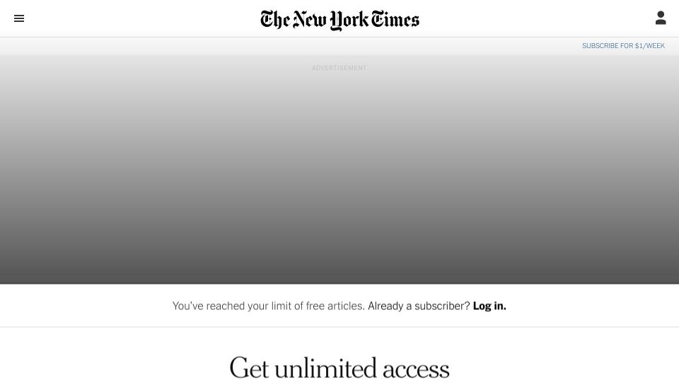 Screenshot of nytimes.com: 401(k) Hardship Withdrawals Tick Up as Inflation Stays High