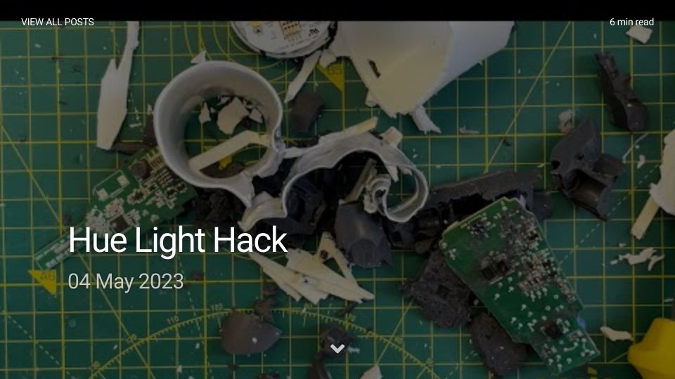 Screenshot of atomic14.com: Hue Light Hack