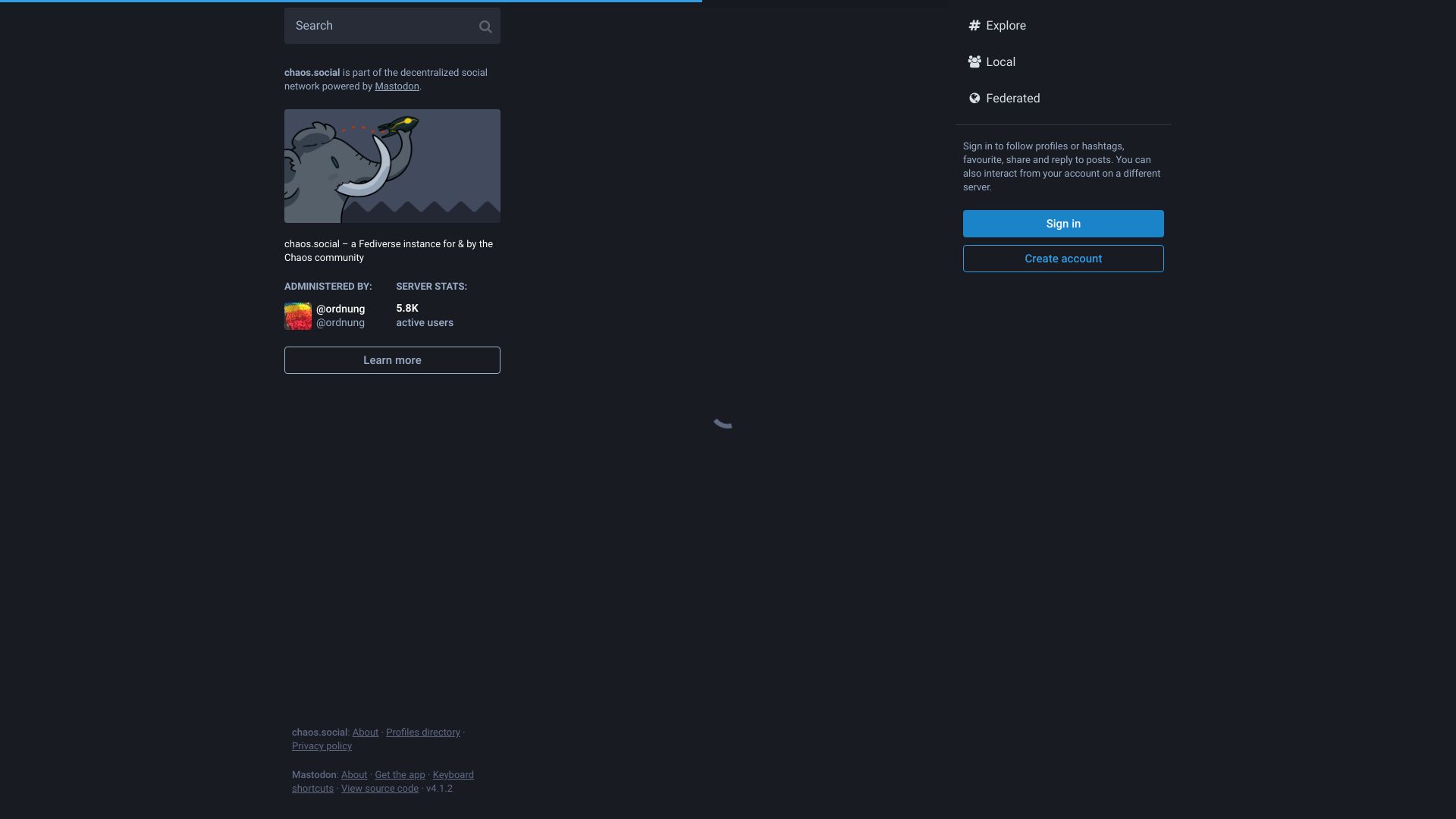 Screenshot of chaos.social: So this guy is now S3. All of S3