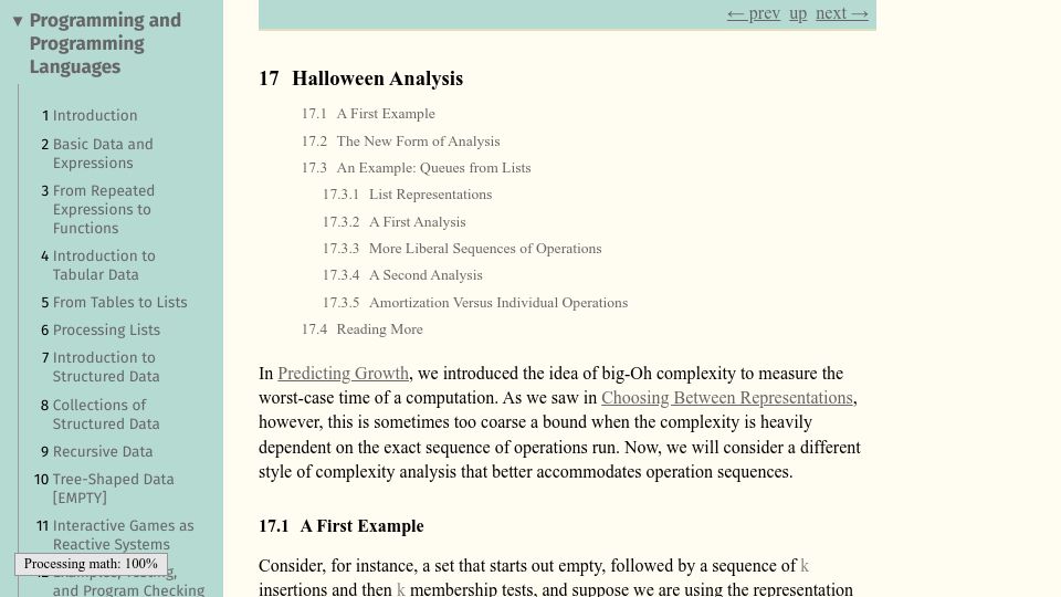 Screenshot of papl.cs.brown.edu: A Little Calculus