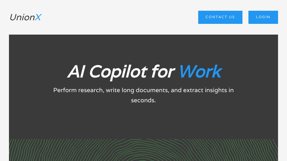 Screenshot of unionx.io: Show HN: UnionX – GPT4-powered Copilot for Work with Jupyter-style notebooks
