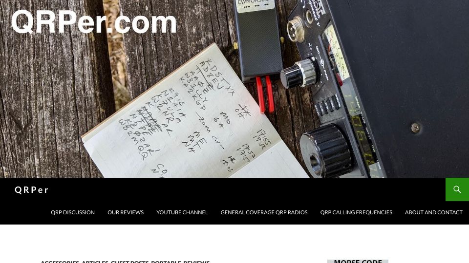 Screenshot of qrper.com: A coax cable horror story