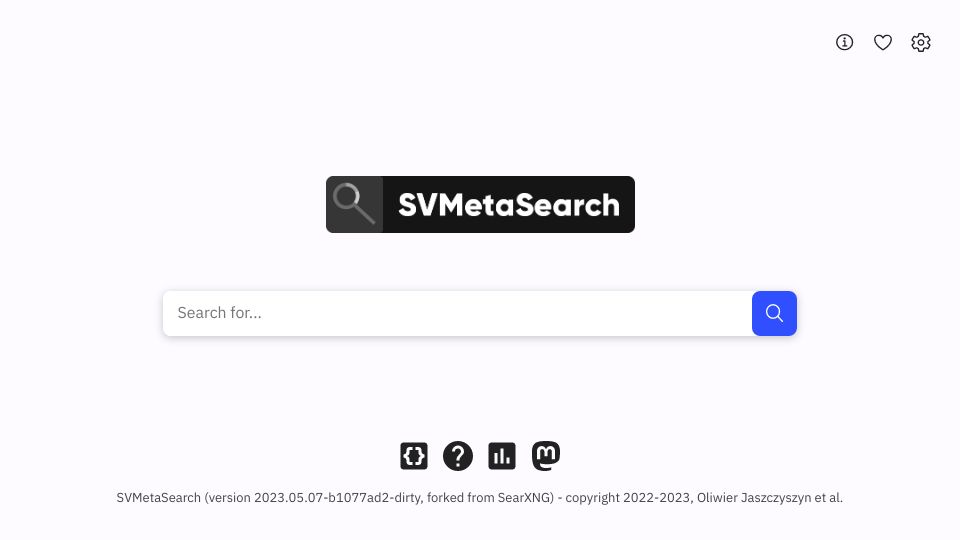 Screenshot of svmetasearch.eu.org: Show HN: What do you think about my metasearch engine?