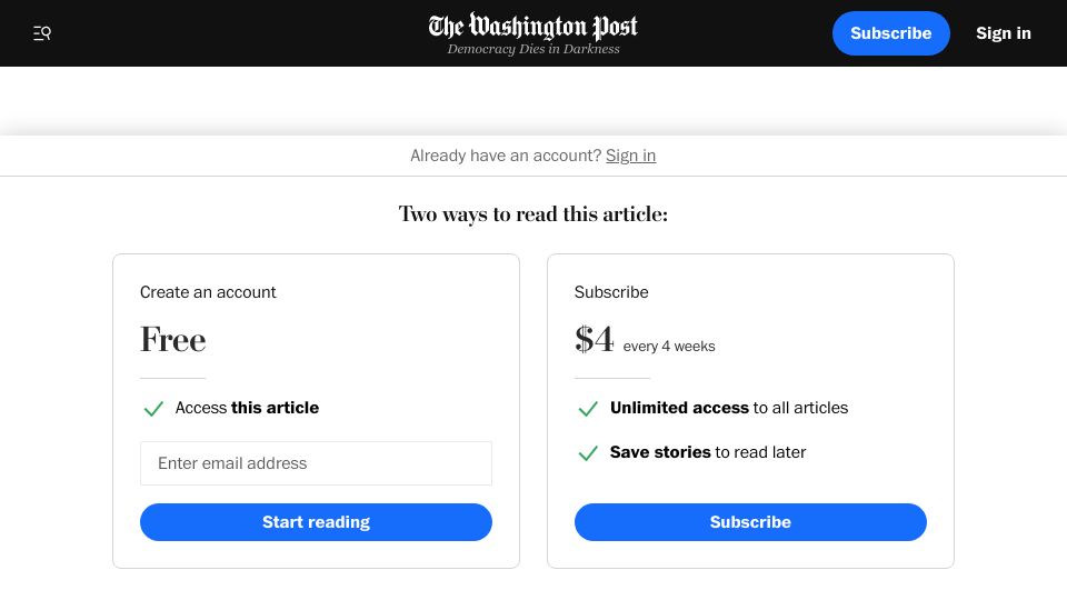 Screenshot of washingtonpost.com: Apple loses copyright battle against security startup Corellium
