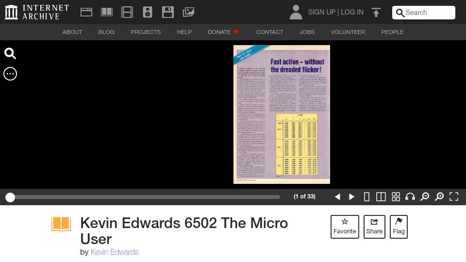 Screenshot of archive.org: Kevin Edwards in The Micro User – article series on 6502 (1985)