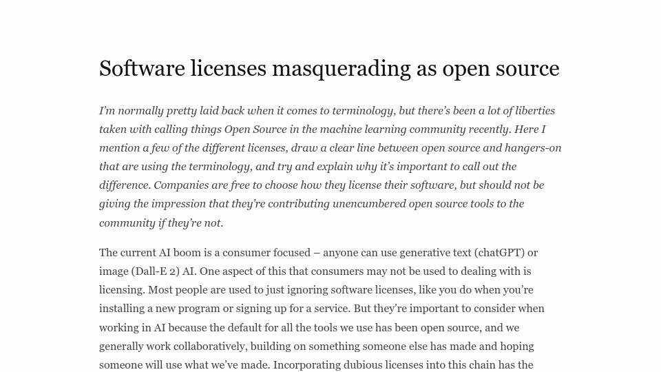 Screenshot of marble.onl: Software licenses masquerading as open source