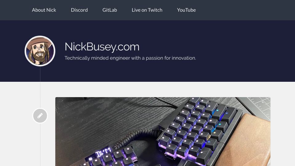 Screenshot of nickbusey.com: Exterminate your desk: How to remove your mouse