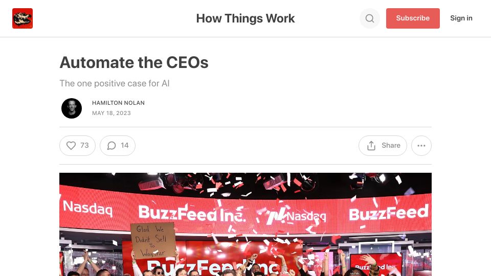 Screenshot of hamiltonnolan.com: Automate the CEOs