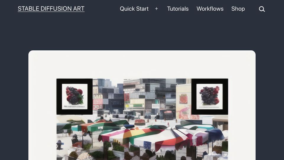 Screenshot of stable-diffusion-art.com: How to make a QR code with Stable Diffusion