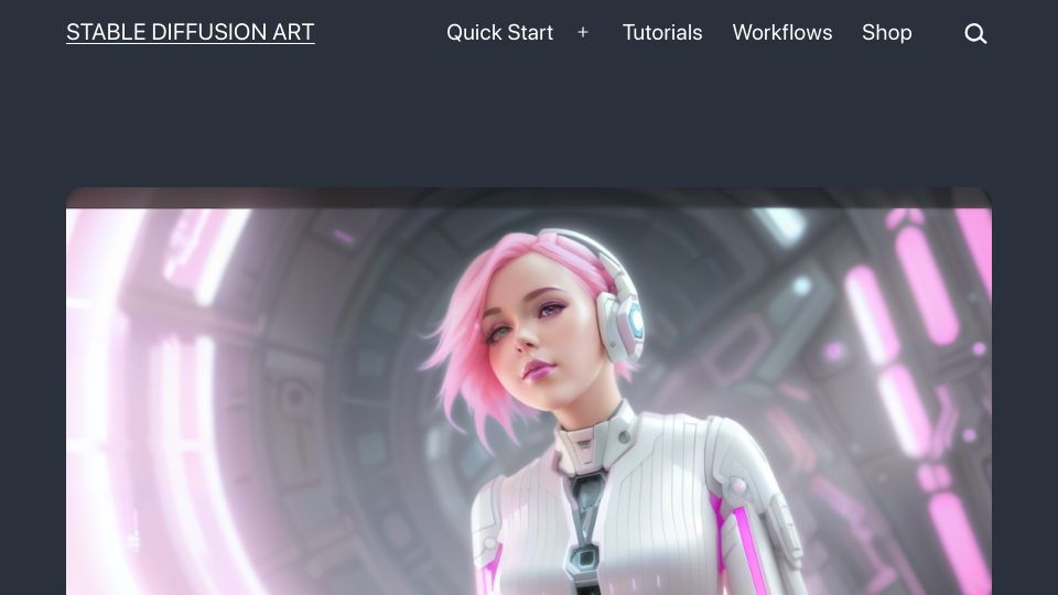Screenshot of stable-diffusion-art.com: Video to video with Stable Diffusion