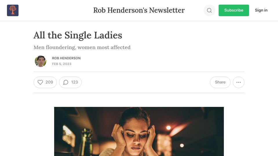 Screenshot of robkhenderson.com: Dating, education, and sex ratios