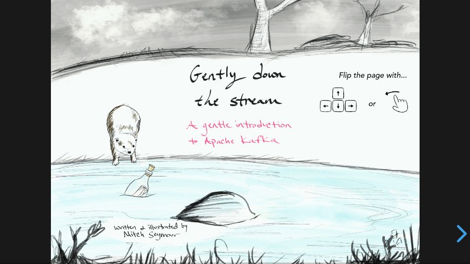 Screenshot of gentlydownthe.stream: Gently Down the Stream – A gentle introduction to Apache Kafka (2021)