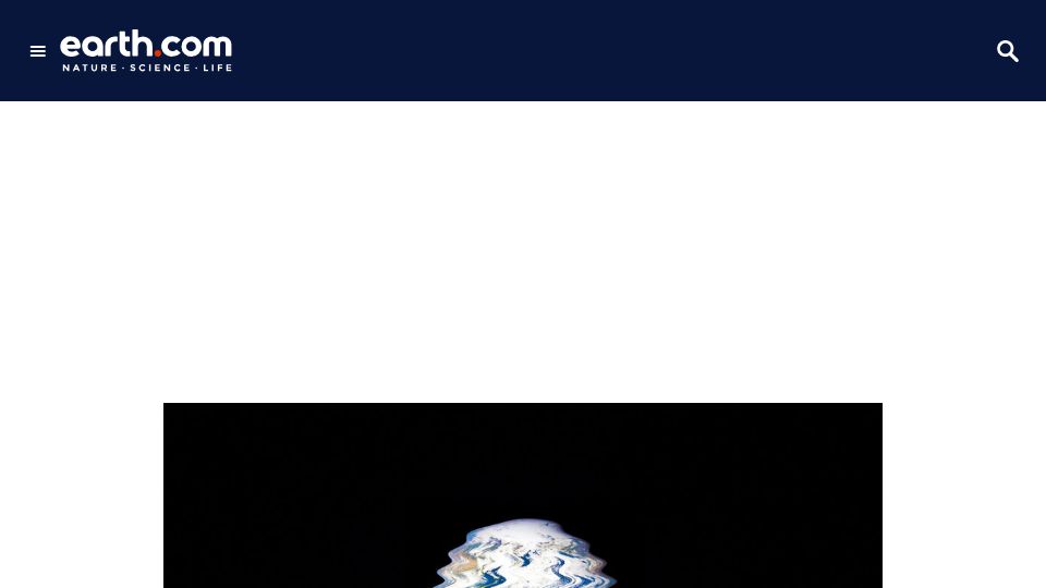 Screenshot of earth.com: Surges of cosmic radiation from space directly linked to earthquakes