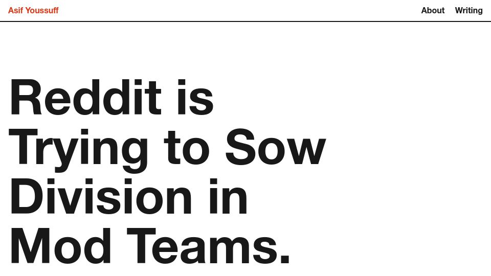 Screenshot of quippd.com: Reddit Is Trying to Sow Division in Mod Teams Thats Because Protest Is Working