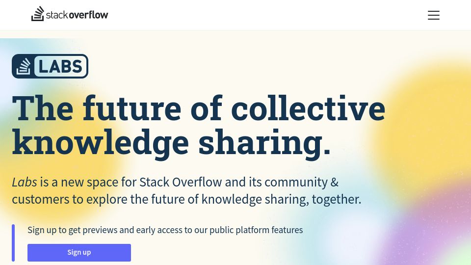 Screenshot of stackoverflow.co: Stackoverflow is investing into baking GenAI