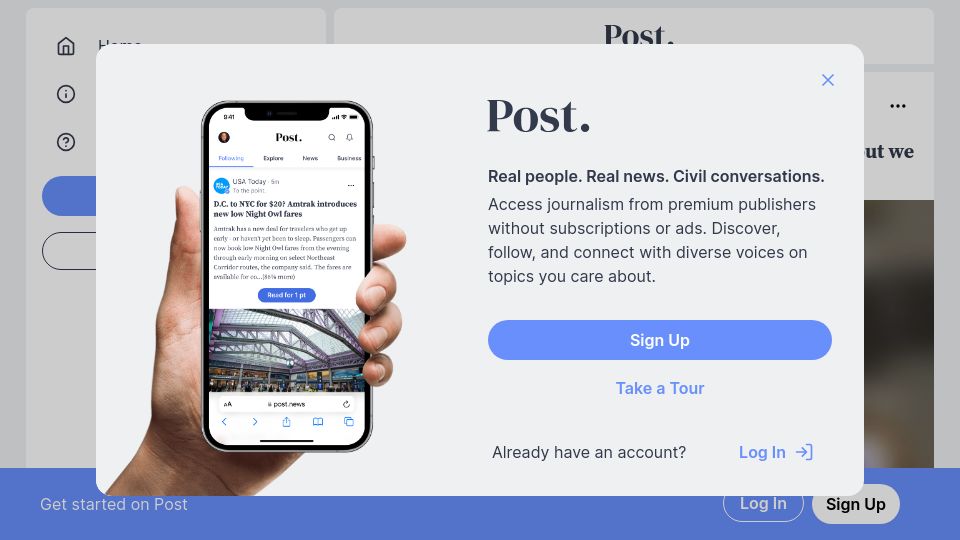 Screenshot of post.news: Facebook almost acquired Waze, but we ended up with Google