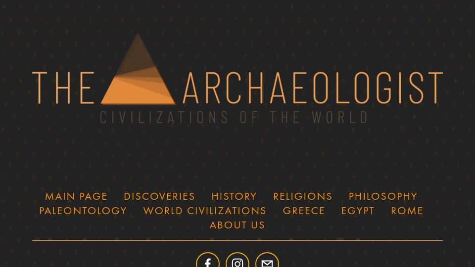 Screenshot of thearchaeologist.org: Scripts descended from Egyptian hieroglyphs
