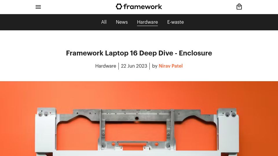 Screenshot of frame.work: Framework Laptop 16 Deep Dive – Enclosure