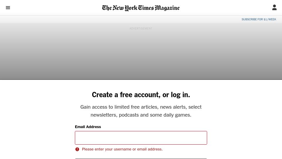 Screenshot of nytimes.com: We may be on the cusp of a golden age for medicine