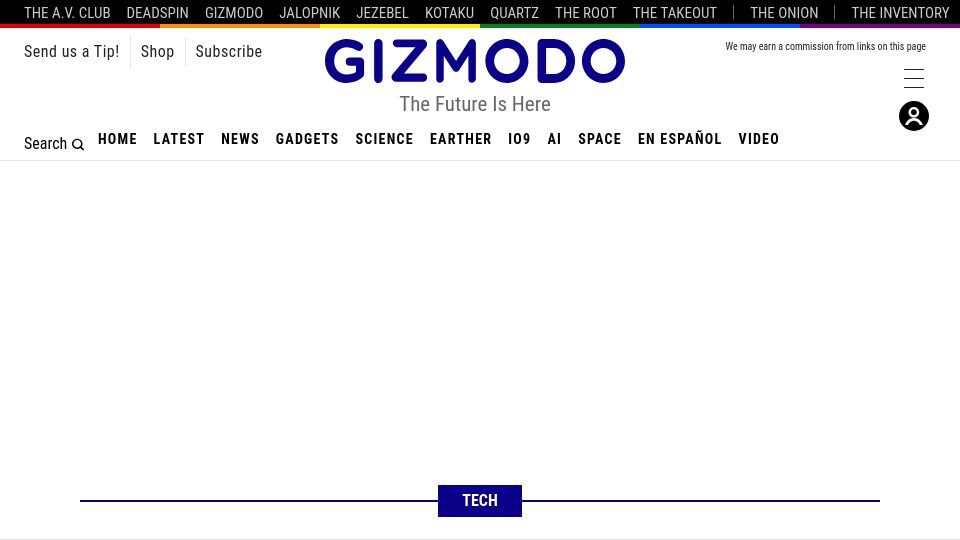 Screenshot of gizmodo.com: False 911 Calls Increase During Festival as iOS Mistakes Dancing for Car Crashes