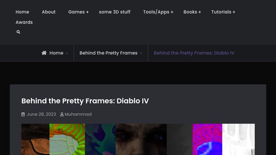 Screenshot of mamoniem.com: Behind the Pretty Frames: Diablo IV