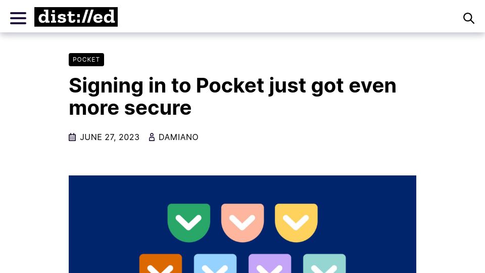 Screenshot of blog.mozilla.org: All Pocket accounts will be converted to Firefox accounts