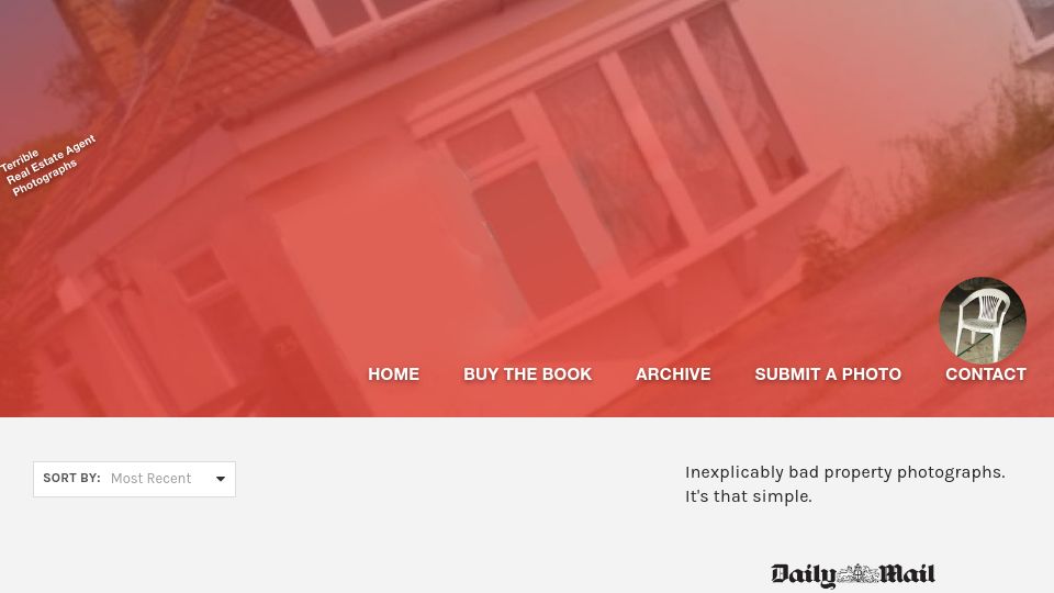 Screenshot of terriblerealestateagentphotos.com: Terrible real estate agent photographs