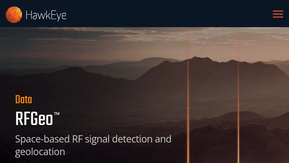 Screenshot of he360.com: RF Spectrum Mapping