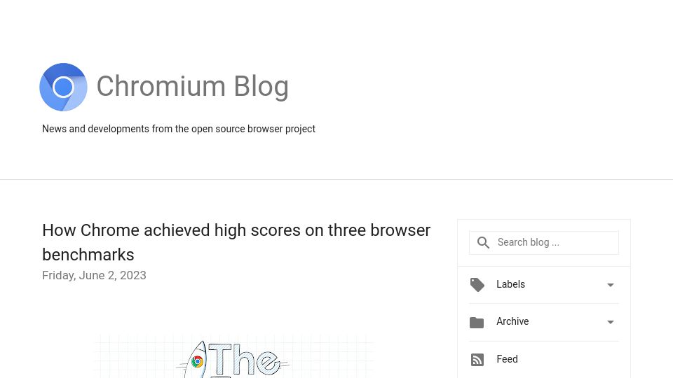 Screenshot of blog.chromium.org: Maglev: Chrome’s New JIT Compiler
