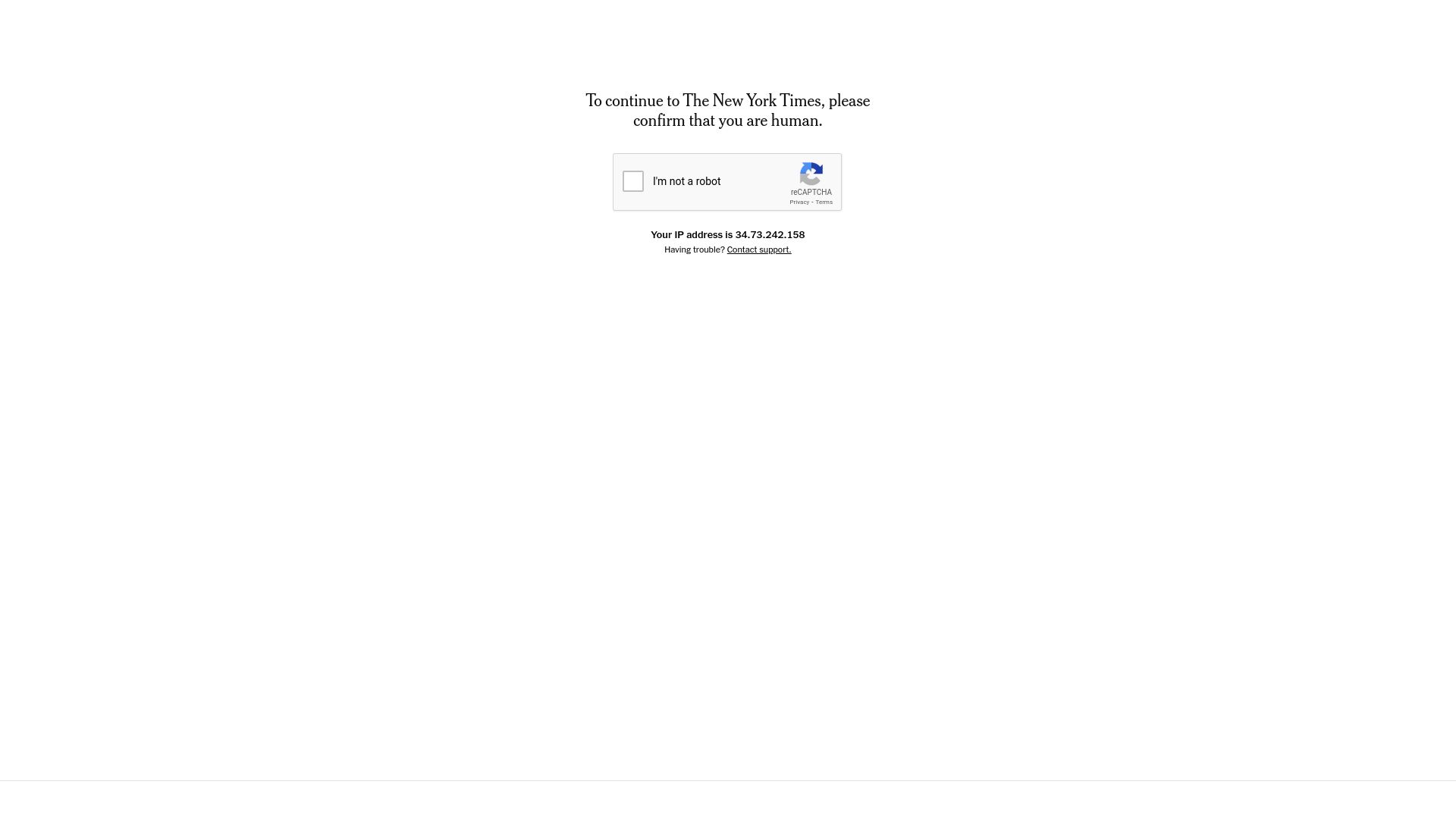 Screenshot of nytimes.com: Twitter’s U.S. Ad Sales Plunge 59% as Woes Continue