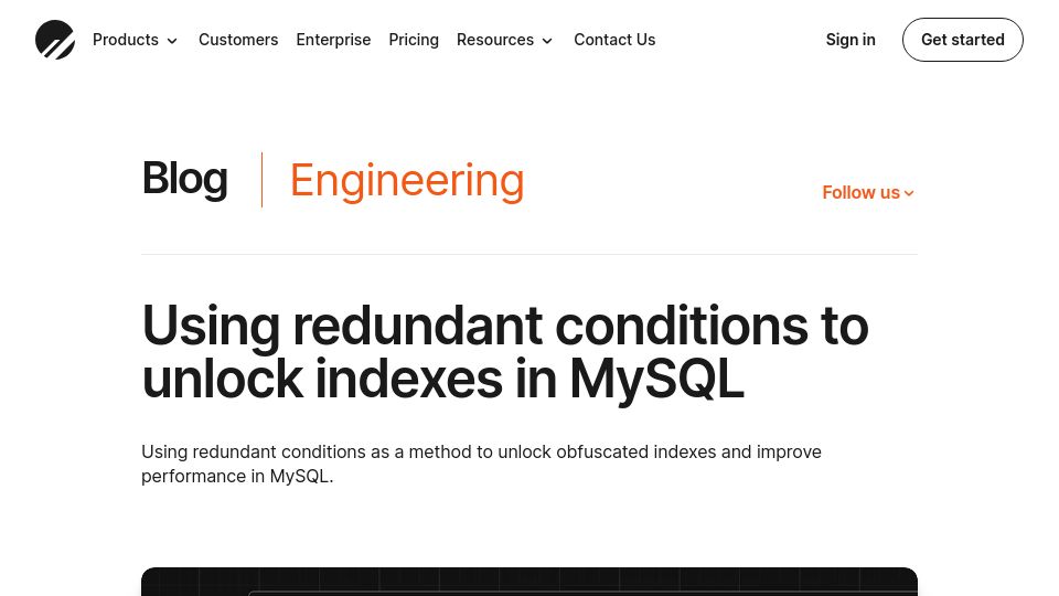 Screenshot of planetscale.com: Using Redundant Conditions to Unlock Indexes in MySQL