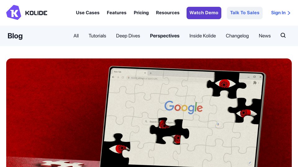 Screenshot of kolide.com: AI browser extensions are a security nightmare